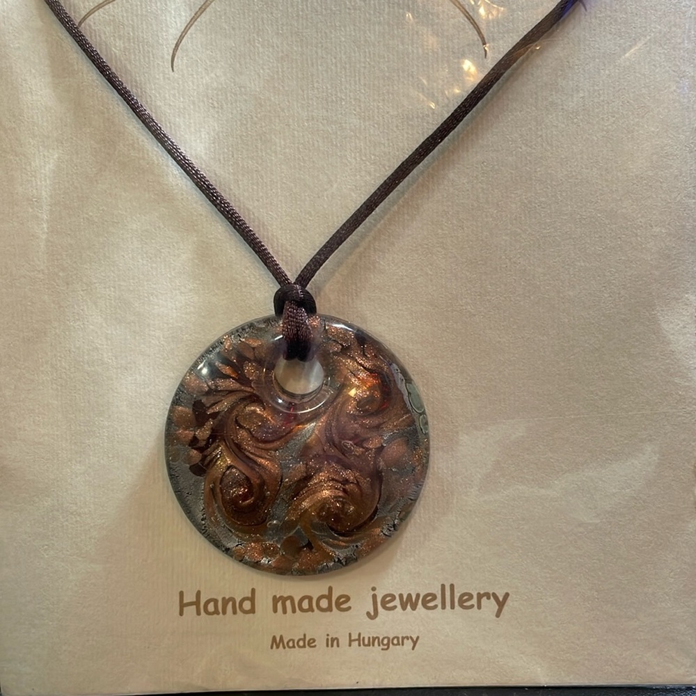 Hand made jewelry/ Glass Pendant
